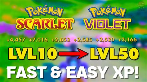 how to level up fast in pokemon violet